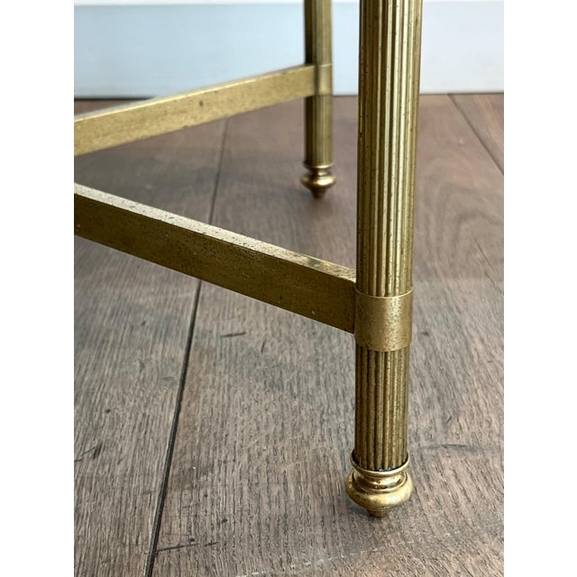 1940s Faux-Antiques Coffee Table with Mirrored Top by Maison Bagués For Sale - Image 11 of 12