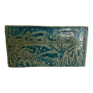 Pewabic Pottery Ceramic Plaque For Sale