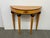 Bombay Company Art Deco Demilune Console Table For Sale - Image 10 of 12