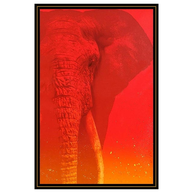 Message us to inquire about custom framing options! (Included for free with every purchase) The painting is of impressive...