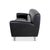 Black Leather Madison Two-Seater Sofa with Aluminum Legs from Poltrona Frau For Sale - Image 9 of 10