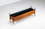 Italian sideboard attributed to vittorio dassi in walnut, glass and brass, manufactured by g. Cecchini e c., italy, 1950s....