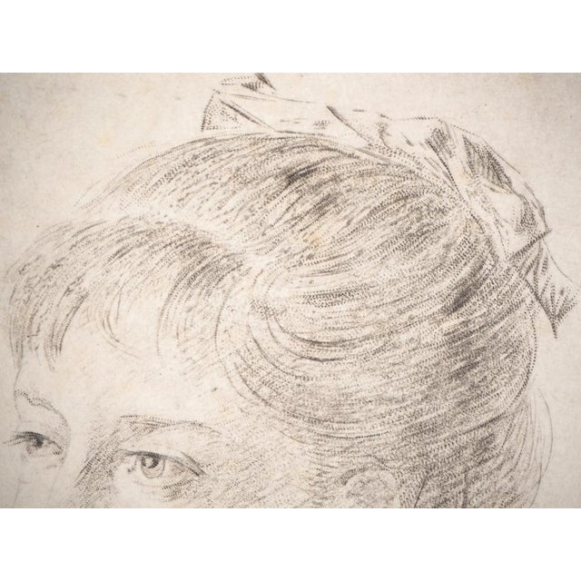 Paul Adolphe Rajon, Female Portrait, Original Signed Etching For Sale - Image 4 of 6