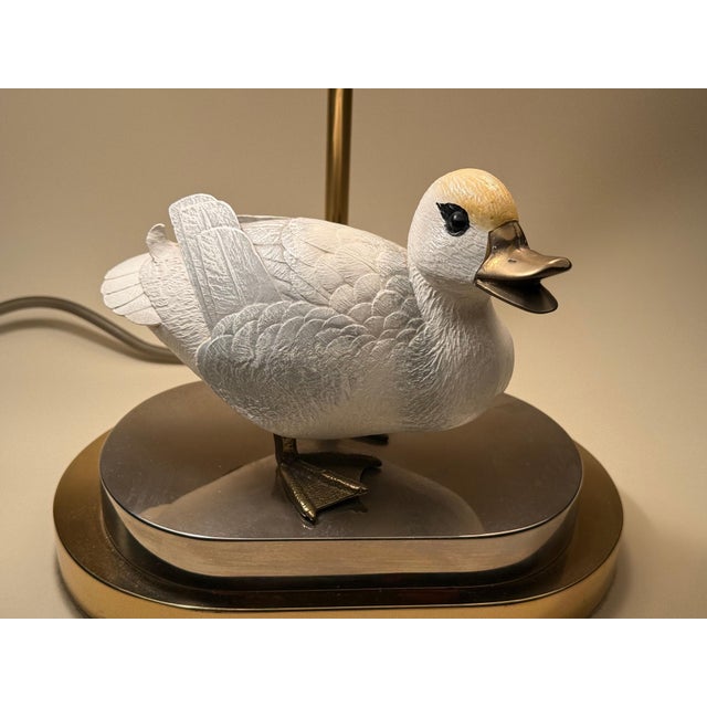 Brass and Resin Duck Table Lamp by Elli Malevolti, Italy, 1970s For Sale - Image 4 of 15