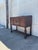 Vintage Jacobean Revival Cabinet | Antique Tudor Style Walnut Server Console | Dark Academia Sideboard For Sale - Image 4 of 11