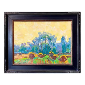 Western Landscape Painting - Montana Ranch - "Summer Fades" by Caleb Meyer