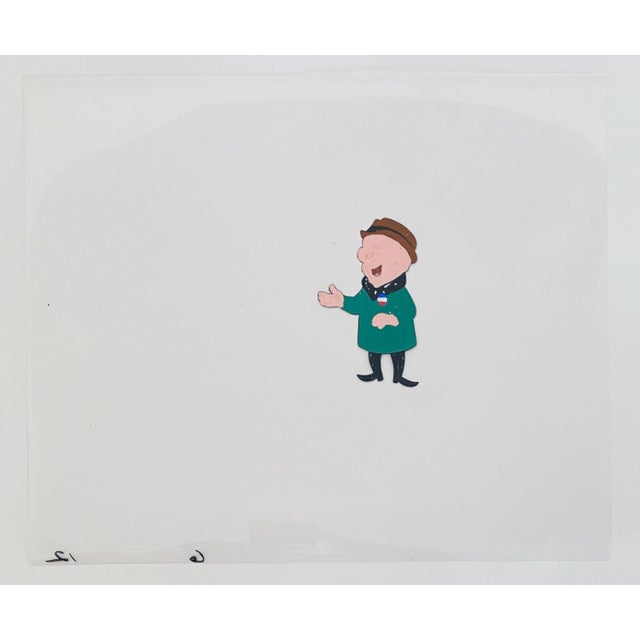 Mid 20th Century Jules Engel, Mr. Magoo Original Vintage Animation Cel Hand Drawing Painting For Sale - Image 5 of 5