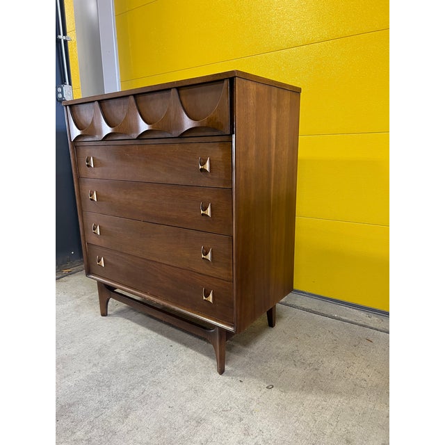 1950s Broyhill Brasilia Highboy Dresser For Sale - Image 10 of 10