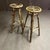 Brown Set of Bamboo Stools, 1950s For Sale - Image 8 of 12