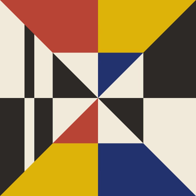 "Modern Nautical Black Block A" Geometric Fine Art Print by Melinda Cox 20" X 20" For Sale