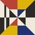 "Modern Nautical Black Block A" Geometric Fine Art Print by Melinda Cox 20" X 20" For Sale