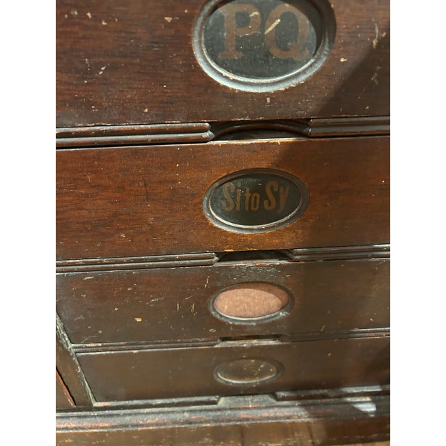 Large Antique Amberg File & Index Company Letter File Cabinet For Sale In Philadelphia - Image 6 of 18