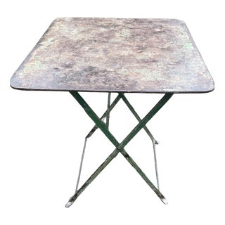 Small French Bistro Folding Table, 1920s For Sale