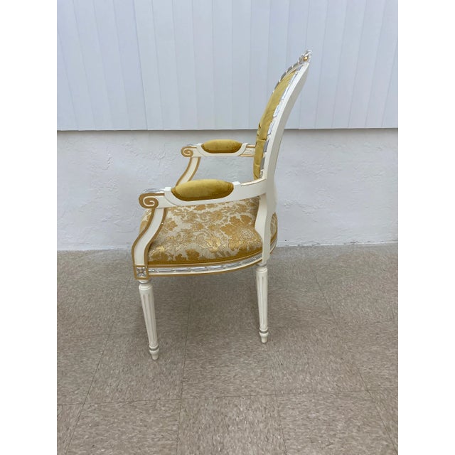 Renaissance 19th Century Reproduction Italian Dining Armchairs by Caspani Tino - Set of 2 For Sale - Image 3 of 13