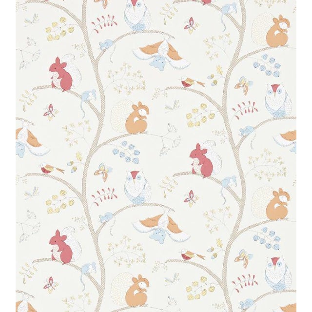 Going Batty Wallpaper by Sanderson Nursery Wallpaper Sample Chairish