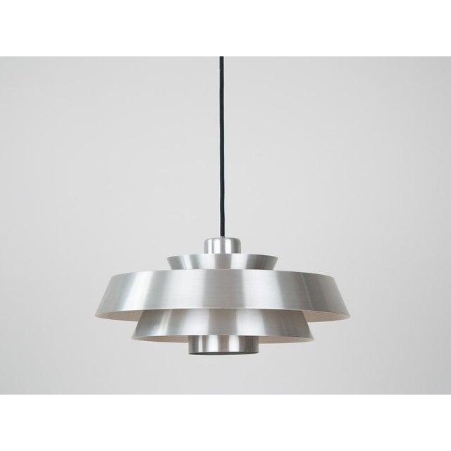 Fog & Mørup Vintage Nova Pendant Lamp in Aluminum by Jo Hammerborg for Fog and Mørup, 1963 For Sale - Image 4 of 14