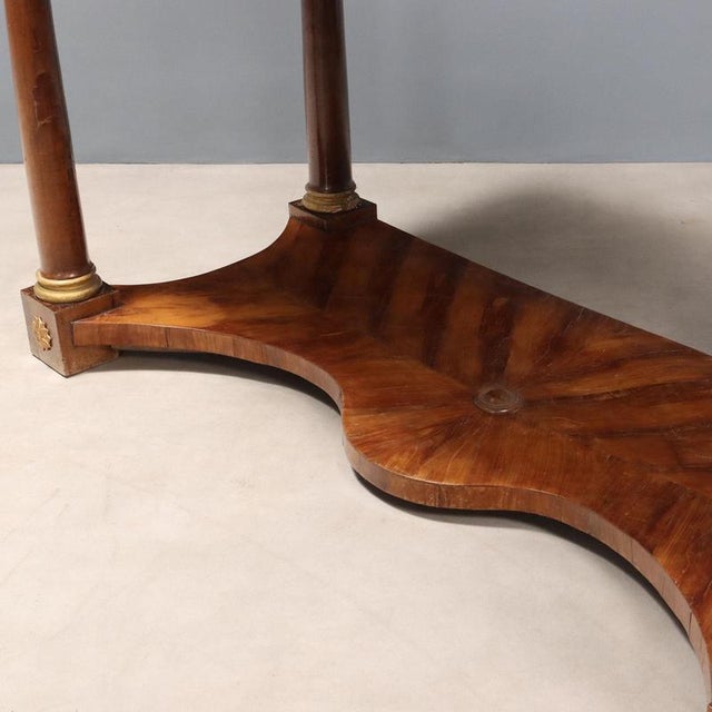 Empire Console Tables in Cherry, Set of 2 For Sale - Image 9 of 14