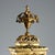 Vintage Bronze Table Clock For Sale - Image 3 of 16