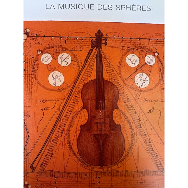 Abstract Hermes 2006 Collection Authentic Original Hermès Scarf Art Advertisement Lithograph Featuring Hermès Design For Sale - Image 3 of 4