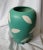 Vintage West German Modernist Green Matte Finish Vase For Sale - Image 4 of 11