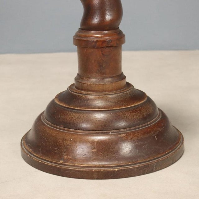 Antique Italian Walnut Plant Stand, 1890s For Sale - Image 6 of 9
