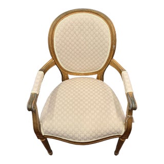 1920s Louis XVI Side Chair W/ Designers Fabric For Sale