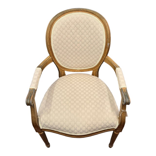 1920s Louis XVI Side Chair W/ Designers Fabric For Sale