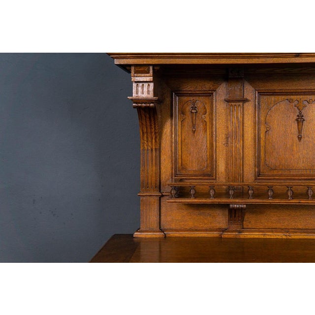 Wood Wilhelminian Pine and Oak Buffet For Sale - Image 7 of 18