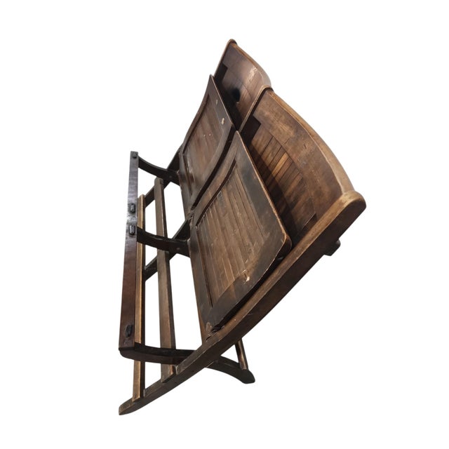 1920s Heywood Wakefield Attributed Bleacher Style Seating For Sale In Atlanta - Image 6 of 8