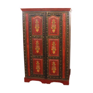 1960s Vintage Painted Armoire For Sale