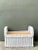 Lexington Furniture Vintage Braided White Rattan Ottoman For Sale - Image 4 of 12