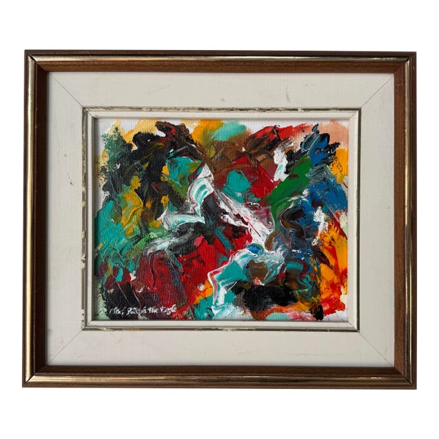 Chief Joseph the Eagle Expressionist Abstract Acrylic on Canvas Painting For Sale