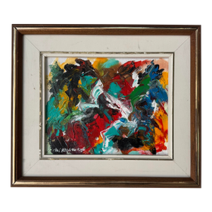 Chief Joseph the Eagle Expressionist Abstract Acrylic on Canvas Painting