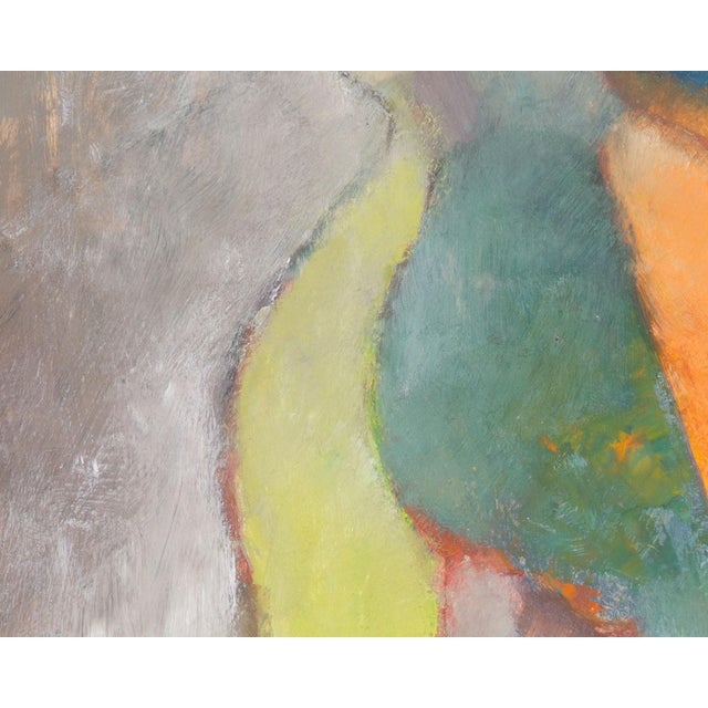 Oil on Paper Abstract Painting by Walter Stomps For Sale - Image 4 of 9