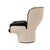 Design classic ‚Elda Chair’ with an off-white / creme shell and black leather, from Italy circa 1970. Design: Joe Colombo,...