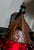 1930s 1930s Arts and Crafts Hammered Copper Wall Sconce, Black Metal Arm, Corded Cone Shade For Sale - Image 5 of 6