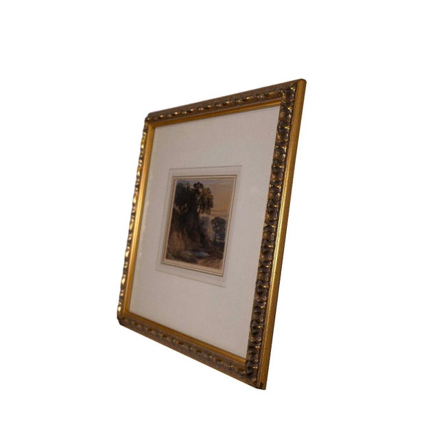 1800s John Varley Antique English Landscape Watercolor on Paper Framed Painting For Sale - Image 4 of 11