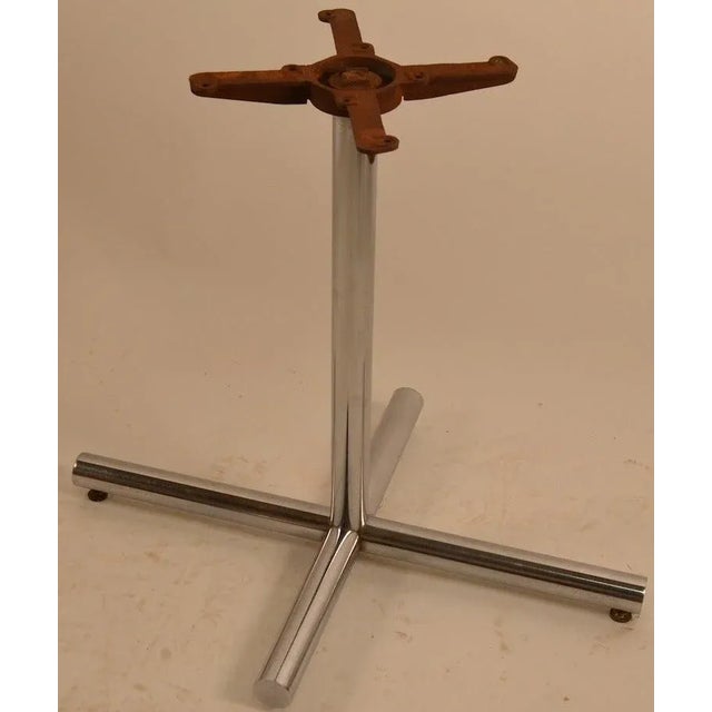 1950s Mid Century Chrome Cafe / Restaurant Table Bases 7 Available For Sale - Image 5 of 6