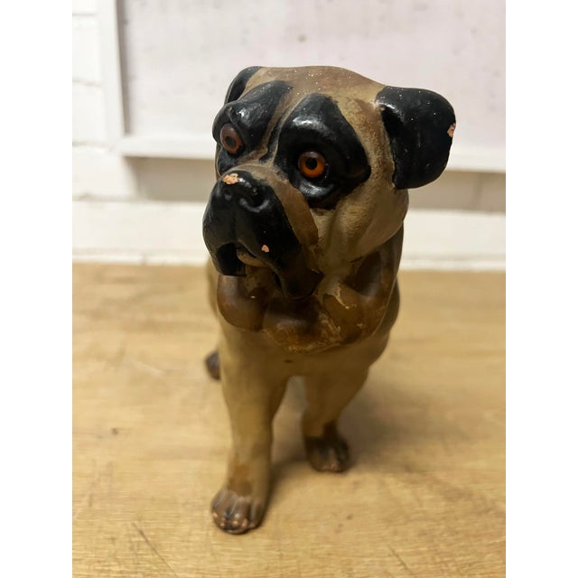 Late 19th Century Victorian Terracotta Model of Standing Pug Dog For Sale - Image 4 of 8