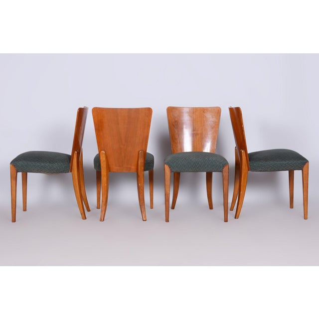 Art Deco Dining Chairs by Jindřich Halabala for Up Závody, 1940s, Set of 4 For Sale - Image 4 of 10