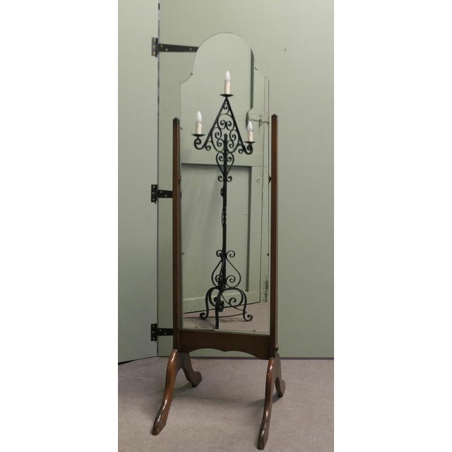 Art Deco Style Cheval Mirror The Mirror has an Arch shaped top, it sits firmly in its stand and swivels for maximum...