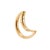 Modern Marla Aaron Moonlock 18k Yellow Gold Crescent Moon Lever Clasp Charm Pendant For Sale - Image 3 of 8
