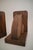 Wood Pair of French Solid Oak Wood Bookends, Circa 1940 For Sale - Image 7 of 7