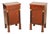 Italian Empire Neoclassical Walnut Bedside Tables from Bassanos Ebanistery, 1920s, Set of 2 For Sale