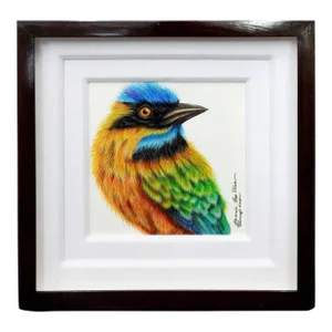 Luis Sottil "Palaro Reloj" #14864 Bird Hand Signed Canvas