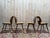 Brown Vintage Baumann Eye Model Chairs in Wood, 1950s, Set of 4 For Sale - Image 8 of 13