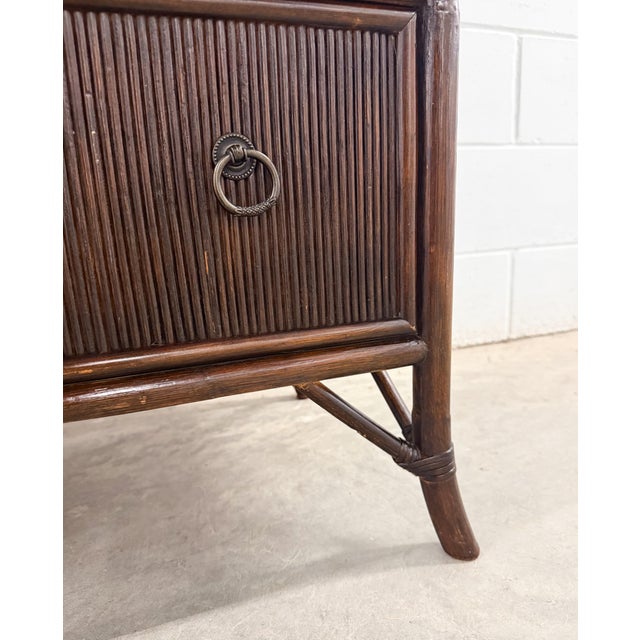 British Colonial Bamboo and Reed Chest Dresser by Decca For Sale - Image 9 of 10