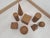 1990s Wooden Geometric-Shape Ornaments in Brown Lacquer from Molteni, 1990s, Set of 8 For Sale - Image 5 of 17