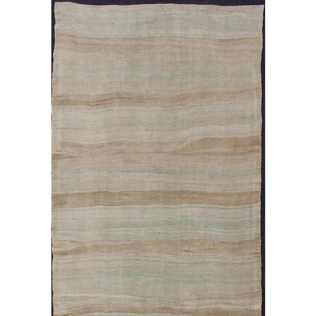 Stripe design Kilim gallery runner from Turkey, Keivan Woven Arts / rug country of origin / type: Turkey / Kilim, circa...