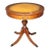 Late 20th Century Mersman Attributed Furniture Traditional Style Round Accent Table W Tooled Leather Top For Sale